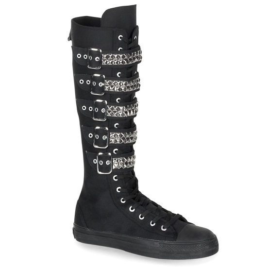 Tenis Demonia Deviant-304 Lona Hombre Negros | AWMQD4239