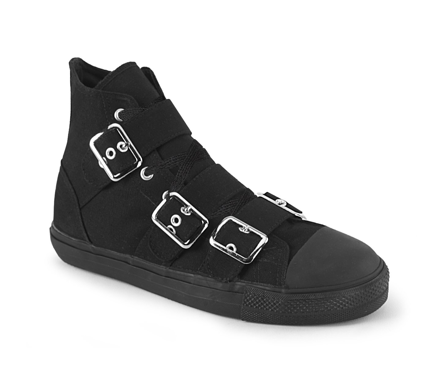 Tenis Demonia Deviant-109 High Tops Lona Hombre Negros | JIBUQ4725