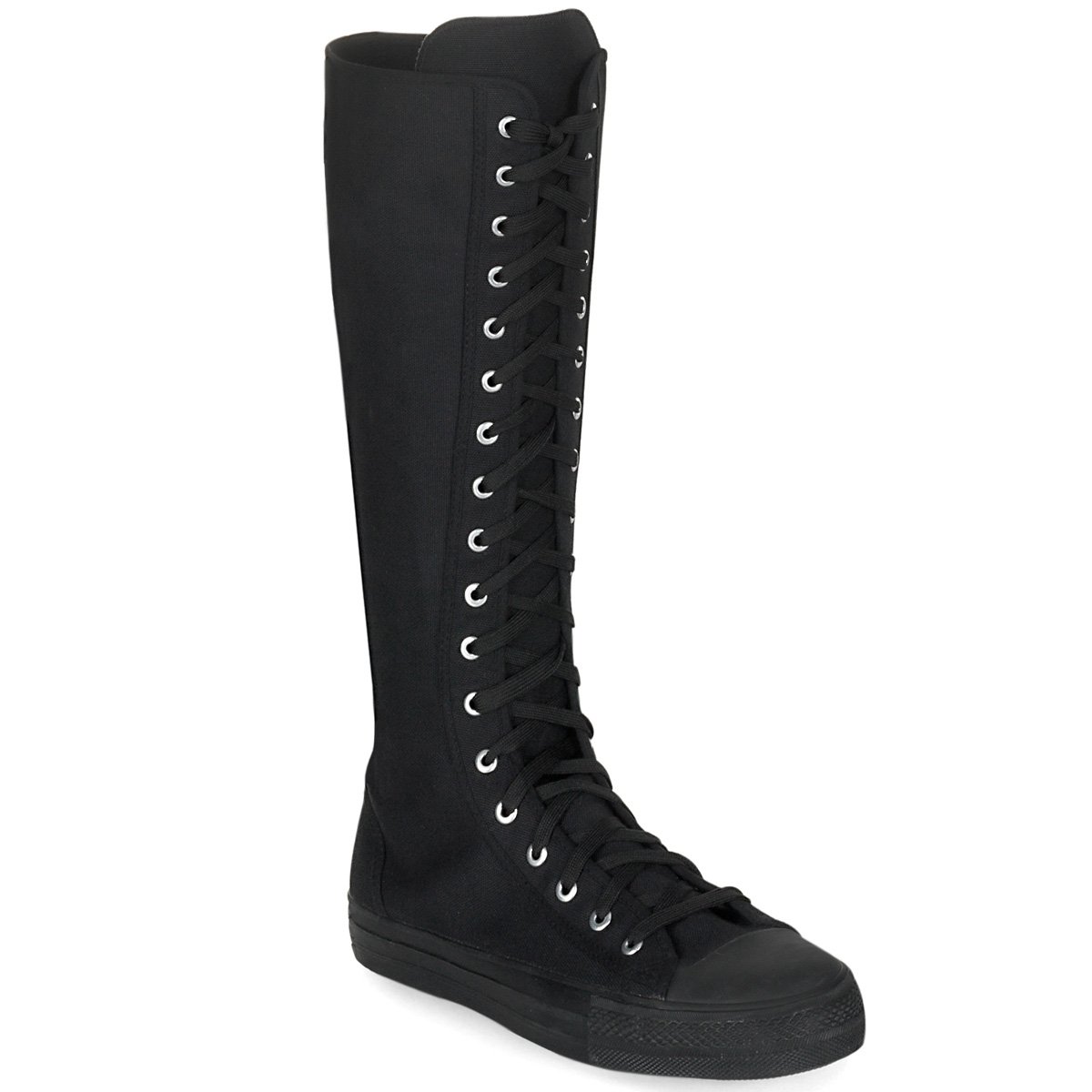 Tenis Demonia Deviant-301 Knee Boot Lona Hombre Negros | TUKRV9124